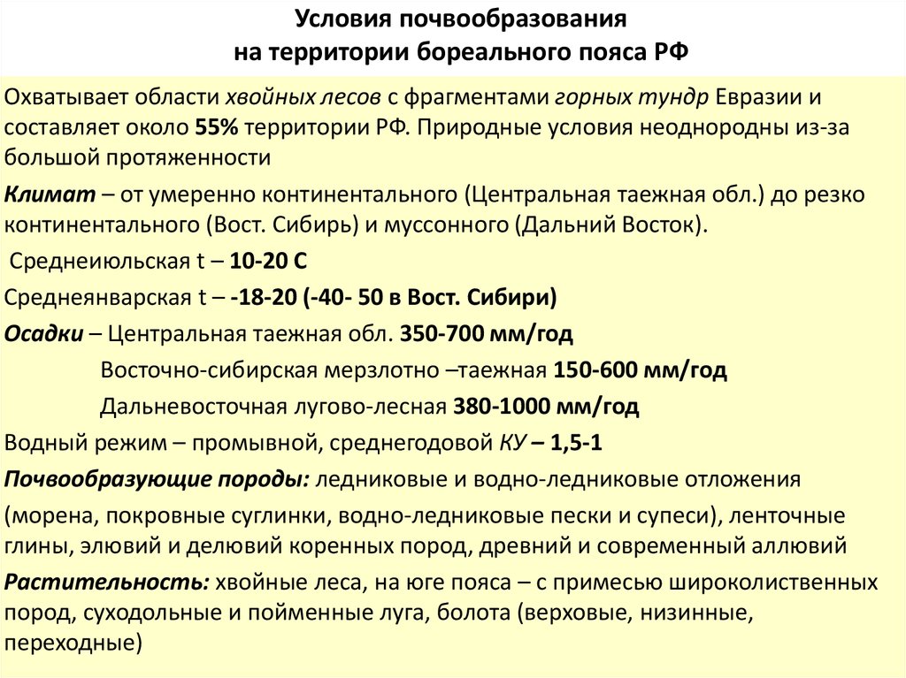 Презентация закономерности распространения почв