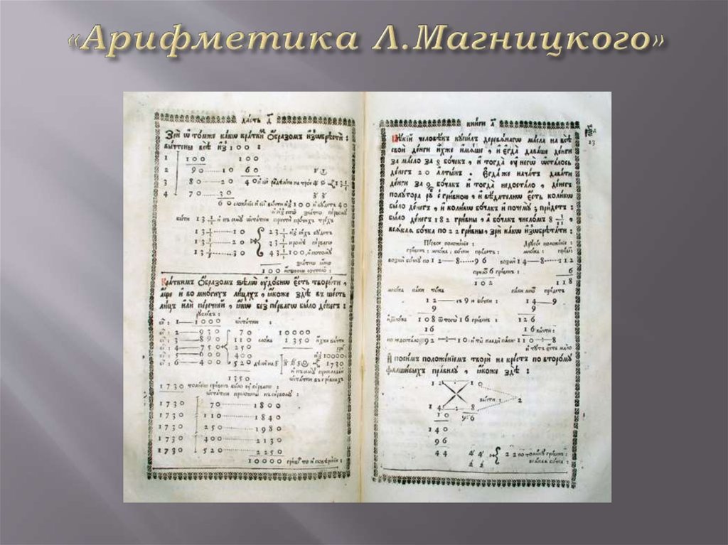 Первый учебник математики на руси фото