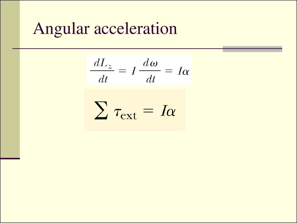 Angular acceleration