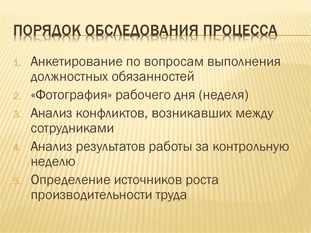 Процедура осмотра