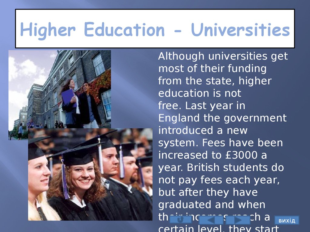 Higher Education - Universities