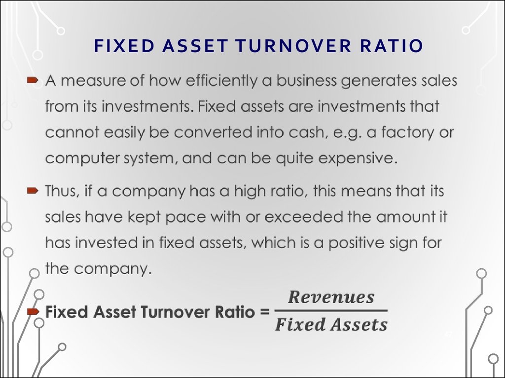 should fixed asset turnover ratio be high or low