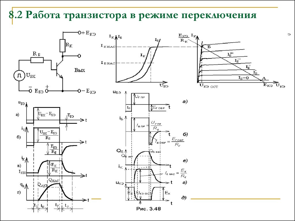 Определить режим работы транзистора по схеме