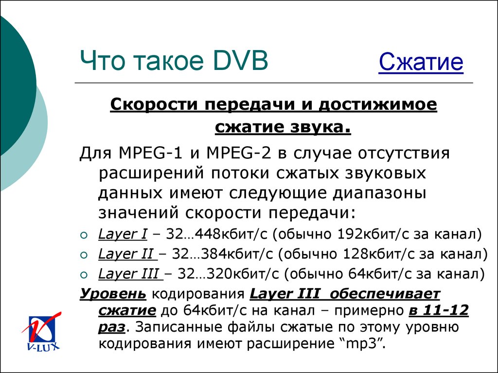 Объем m p. DVB. Форматов цифрового кодирования и сжатия. Mp3 сжатие. Сжатие алфавита.