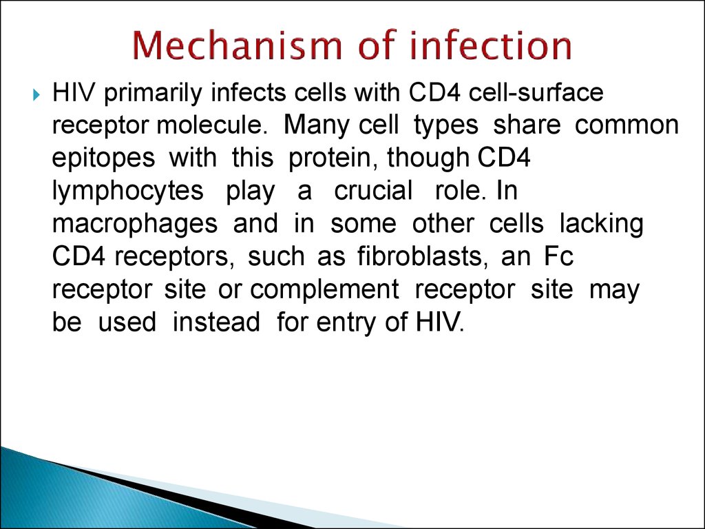 Mechanism of infection