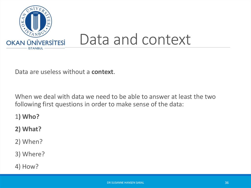 Data and context