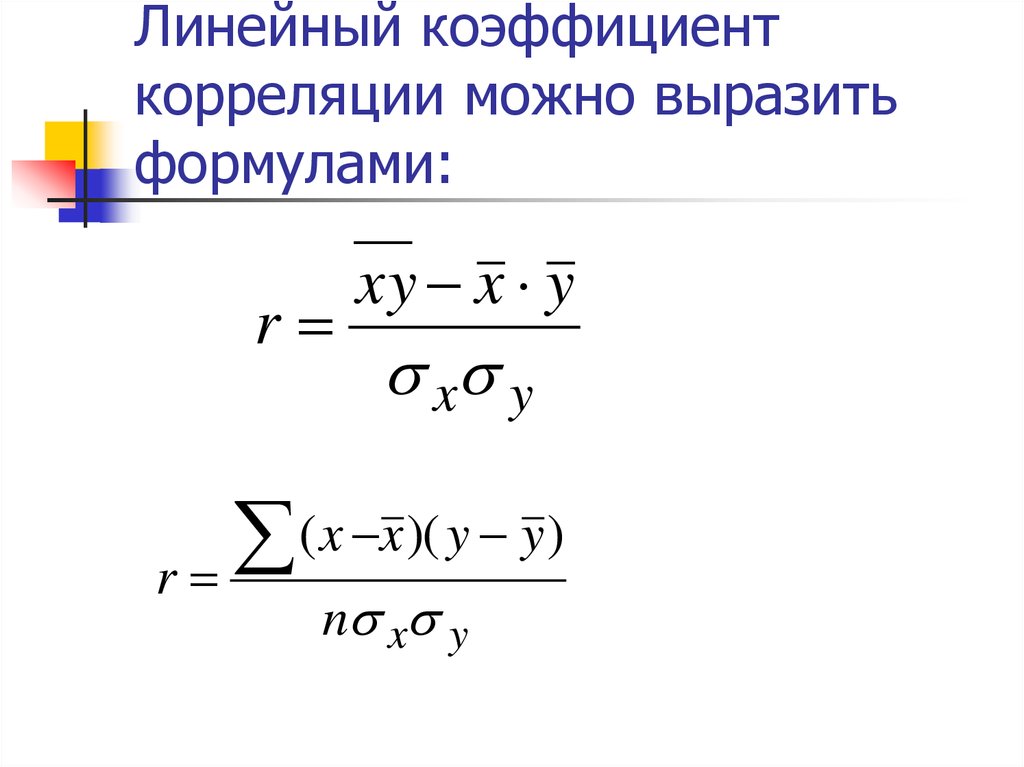 Формула коэффициента корреляции. Линейный коэффициент корреляции формула. Формула для вычисления коэффициента корреляции. Формула расчета коэффициента корреляции. Формула расчета линейного коэффициента корреляции.