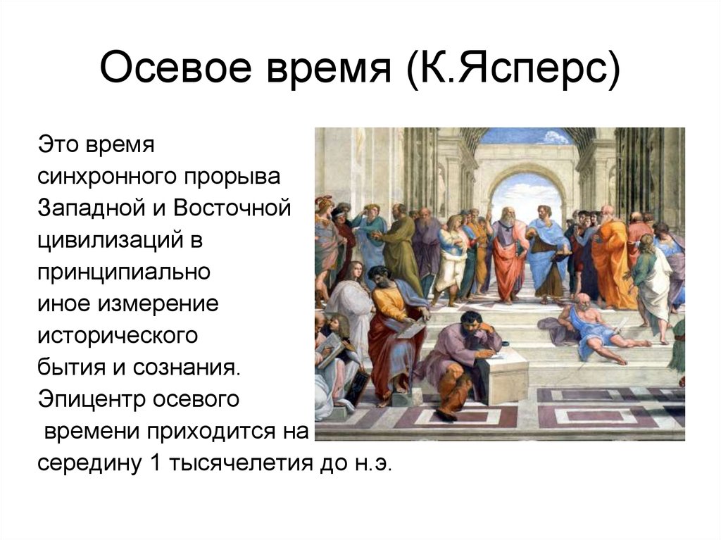 Исторический существование. Осевое время Ясперса. Осевая эпоха философия. Представители осевого времени. Понятие осевого времени.