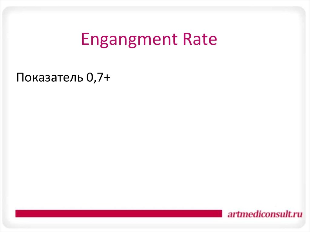 Engangment Rate
