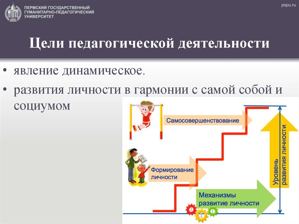 Цель педагогической деятельности явление