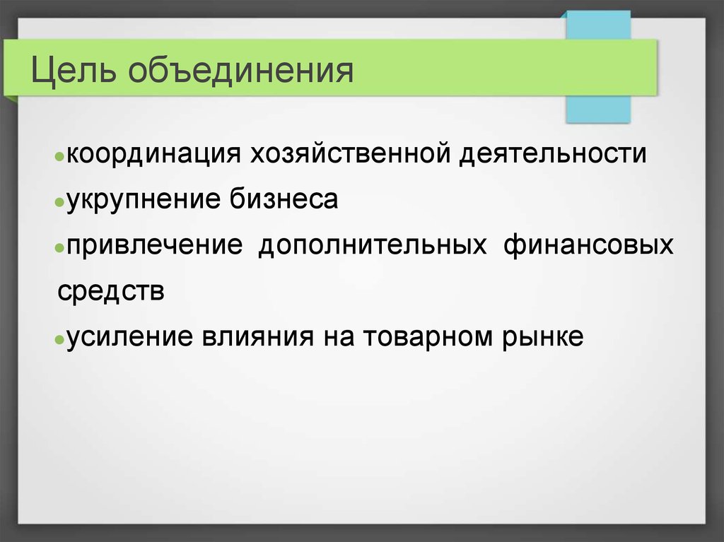 Предпринимательские объединения презентация