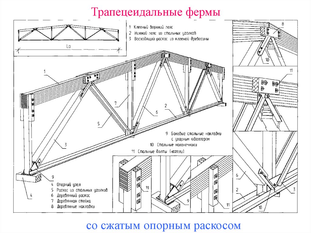 Ферма с уголками чертеж