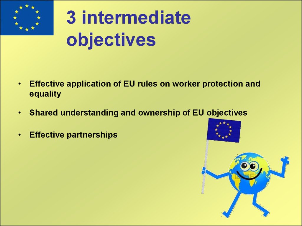 3 intermediate objectives