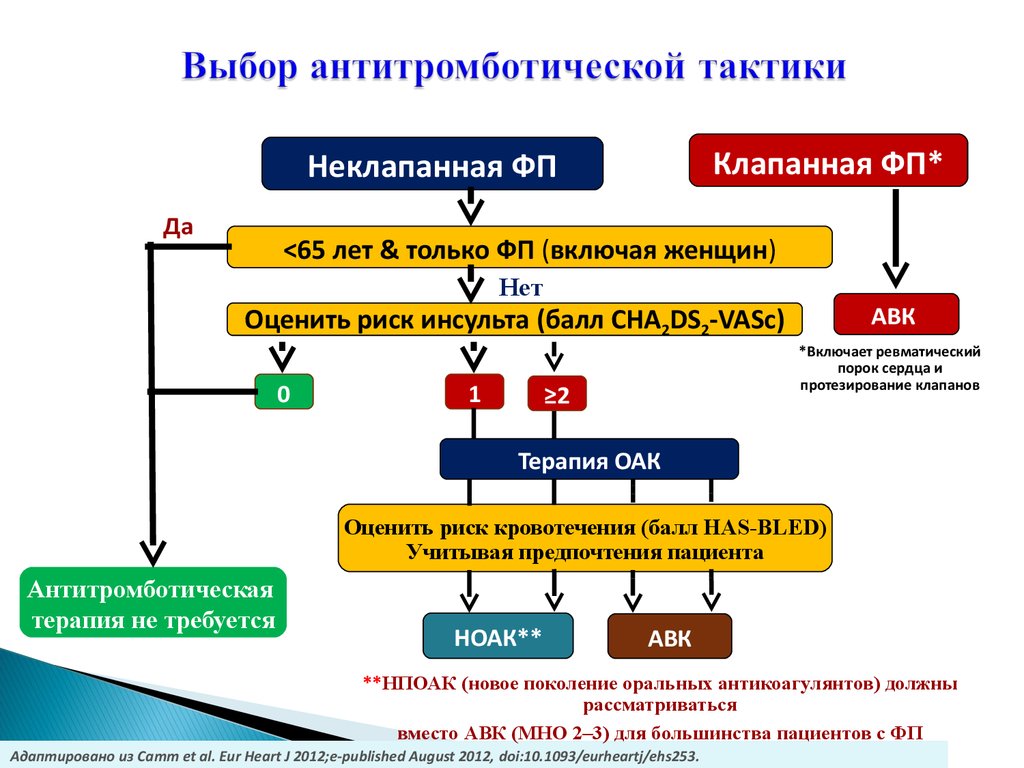 Патогенетические звенья антитромботической терапии схема