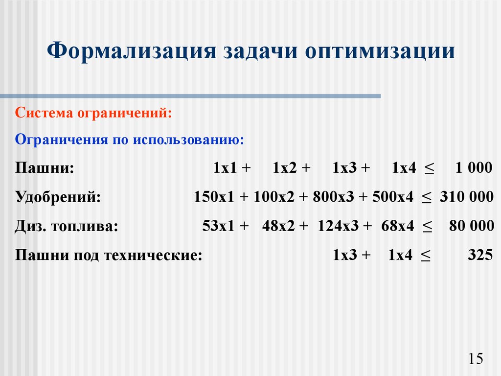 Этап формализации. Формализация задачи. Формализация задач оптимизации. Формальная постановка задачи оптимизации. Формализация постановки задачи это.