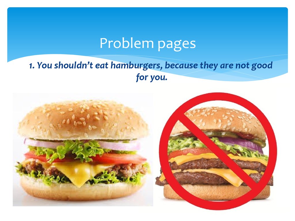 Страница проблема. Problem Page. Problem Page in Magazines. They ate Hamburgers. Problem Page перевод.