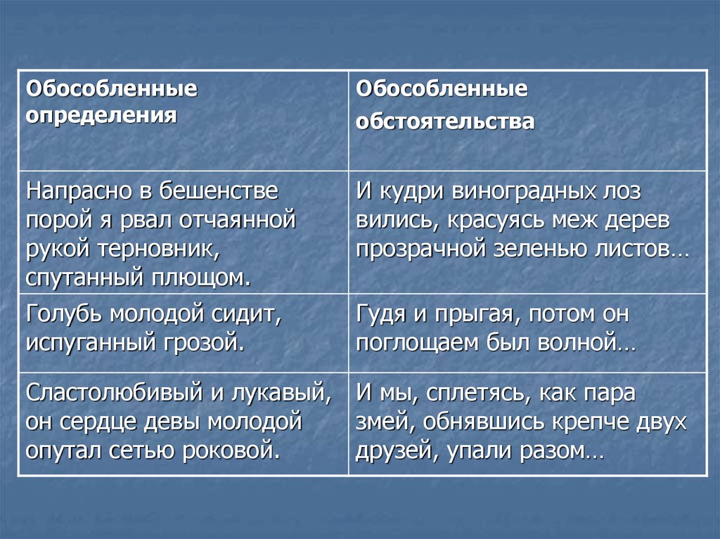 Обособленное обстоятельство презентация