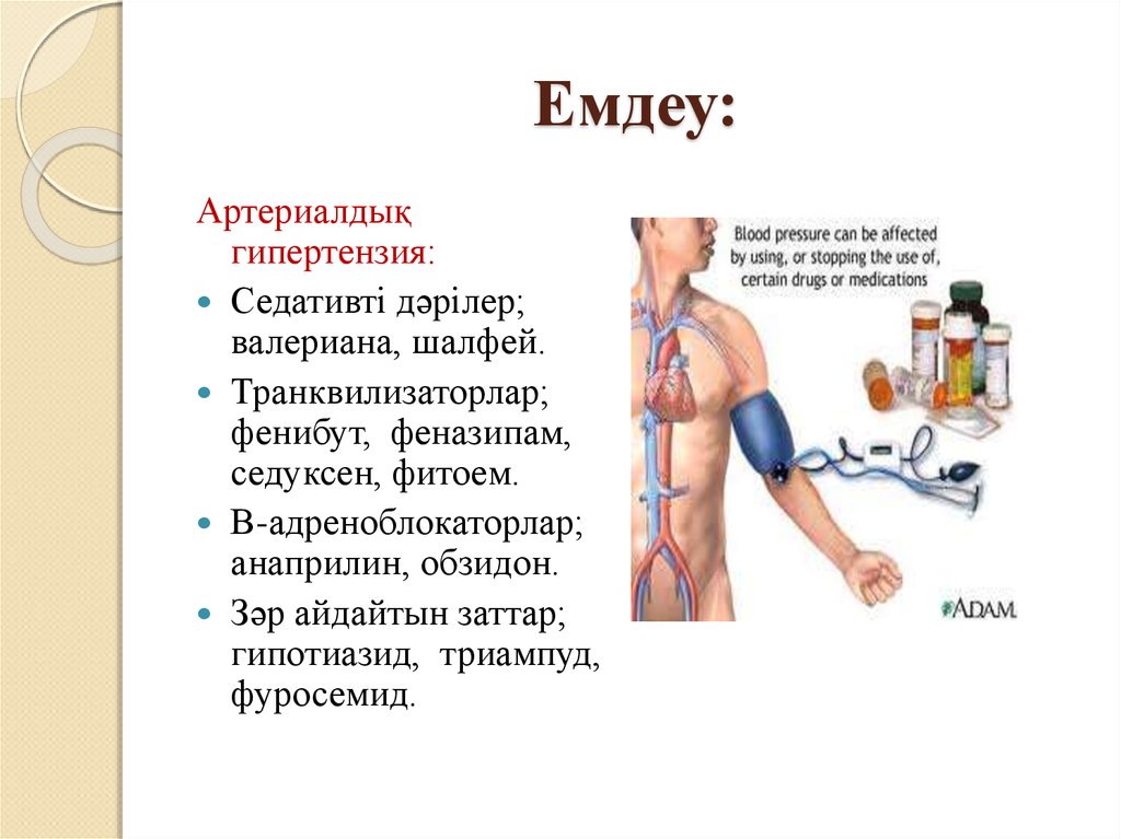 Артериялық гипертензия презентация қазақша