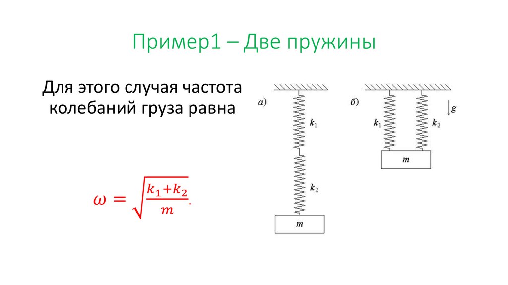 Пример1 – Две пружины