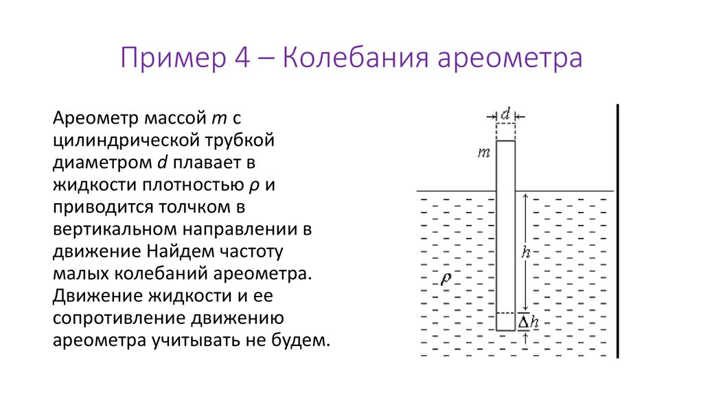 Колебание жидкости