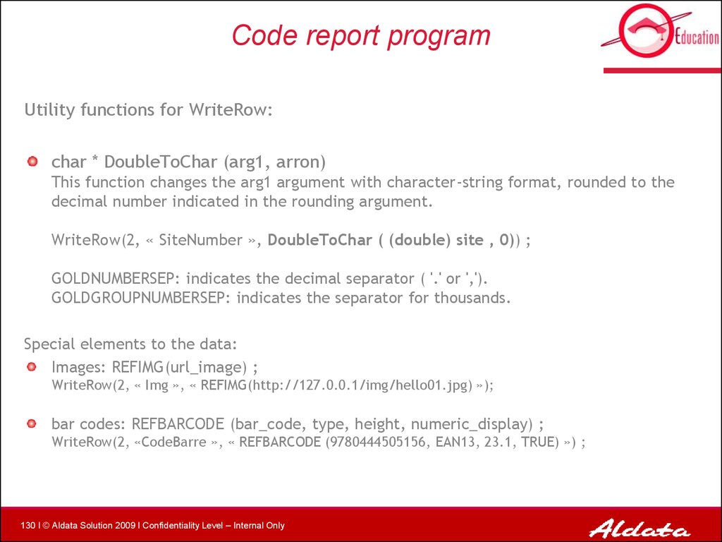 Code report program