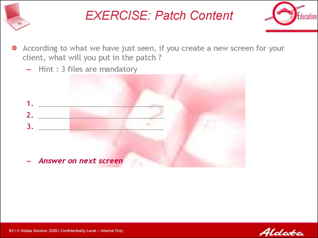 EXERCISE: Patch Content