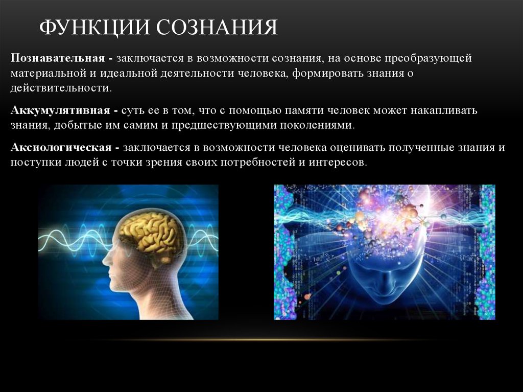 Что является функциями сознания. Познавательная функция сознания. Сознание человека. Когнитивная функция сознания. Идеальное и материальное сознание.