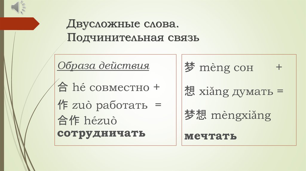 Двусложные слова примеры 1. Двусложные слова. Двусложные слова в китайском языке. Двусложные слова слова. Двусложные слова глаголы.