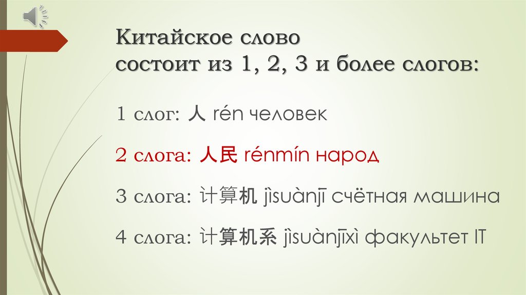 Китай слова