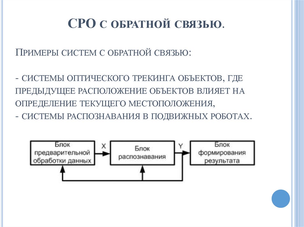 Схема технологической системы с обратной связью пример