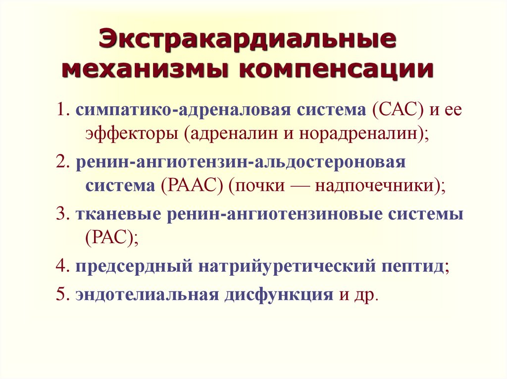 Компенсация сердечной недостаточности