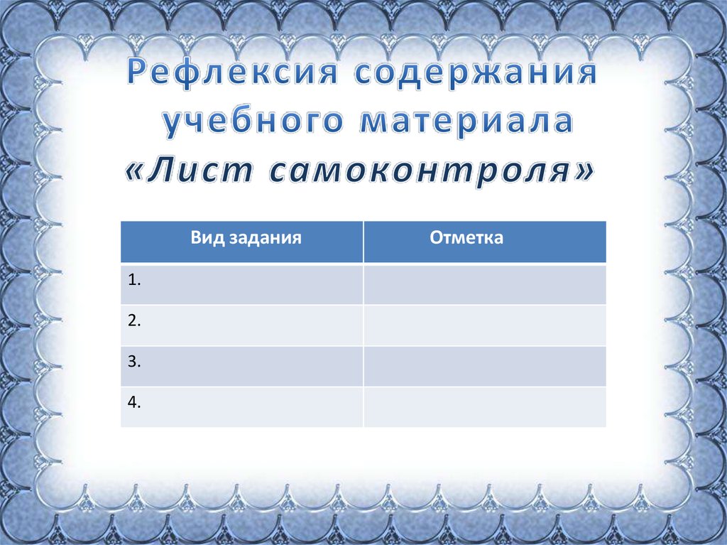 Содержание рефлексии. Рефлексия содержания учебного материала. Лист самоконтроля. Рефлексивный лист самоконтроля. Приемы рефлексии содержания учебного материала.