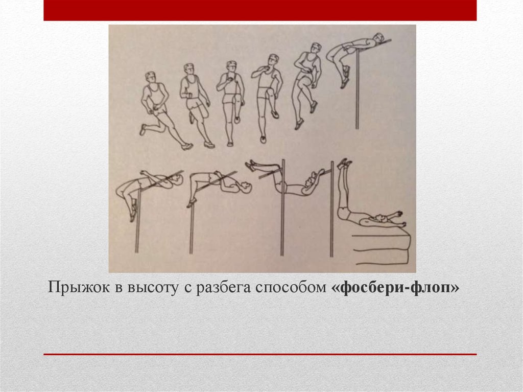 Способ прыжков с разбега. Прыжок Фосбери флоп. Фосбери флоп техника разбега. Фосбери флоп прыжок в высоту. Техника прыжка Фосбери флоп.