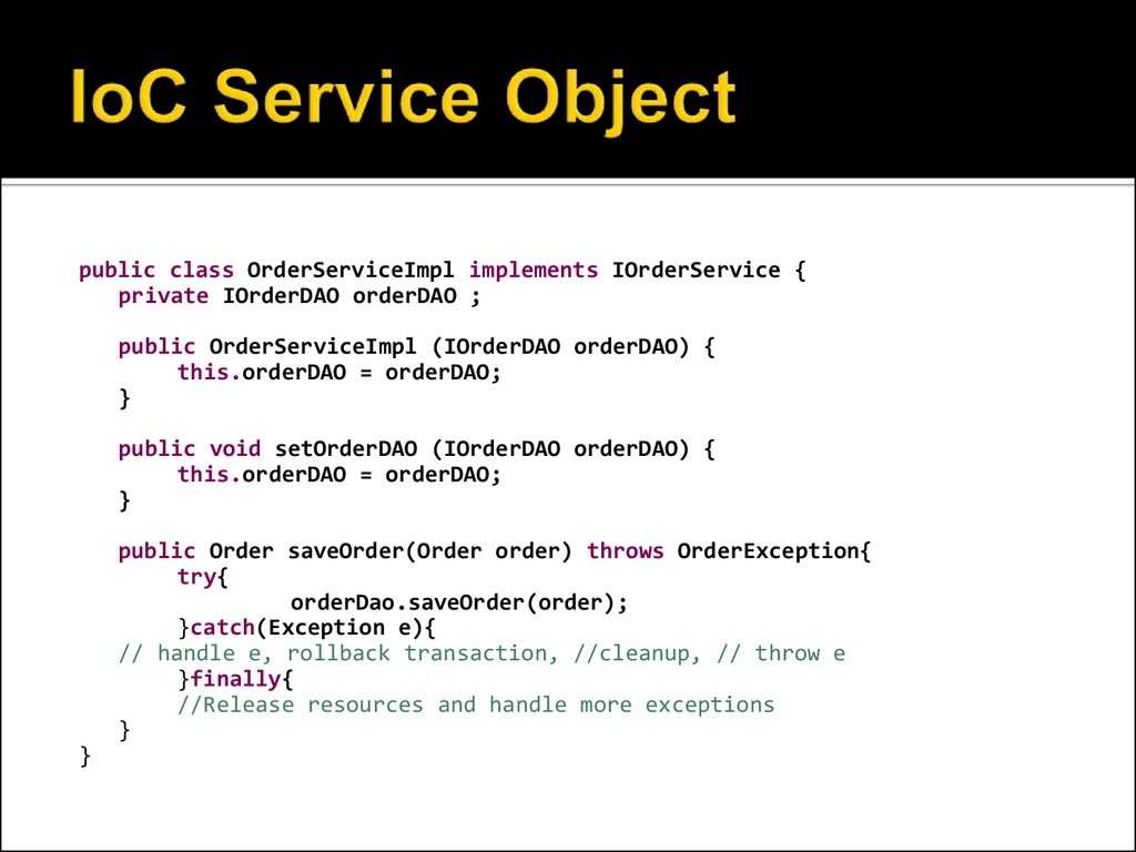 IoC Service Object