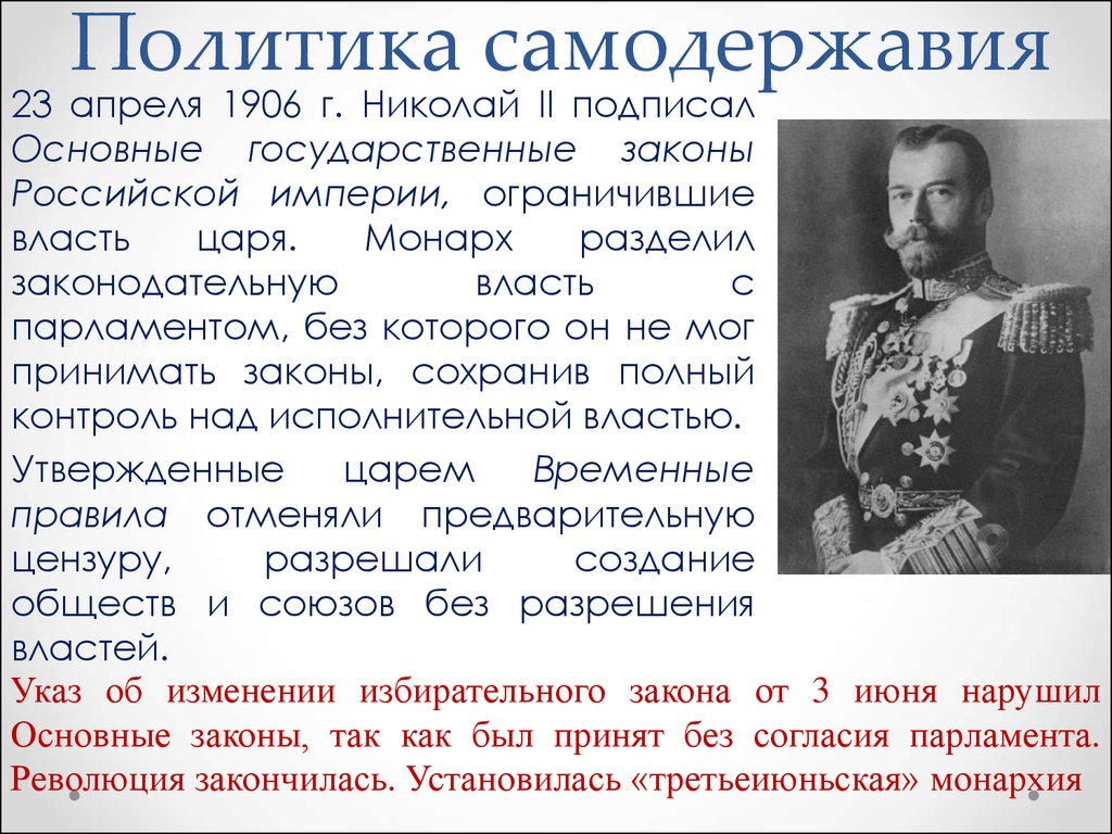 Суть самодержавия