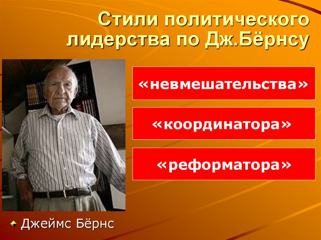 Стиль политического лидера