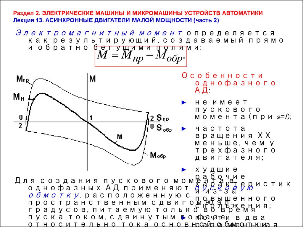 Электрические машины и микромашины устройств автоматики - презентация онлайн