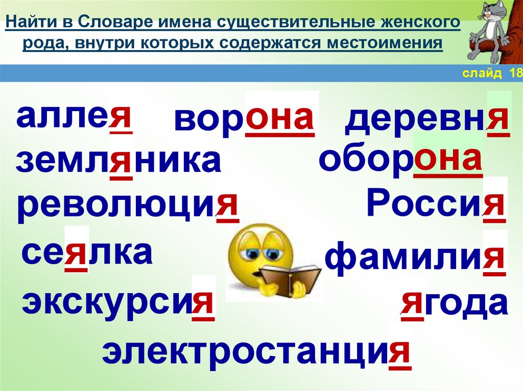 Найти содержать. Существительные женского рода. Женский род имен существительных. Имя существительное женского рода. Имена существительные слова.