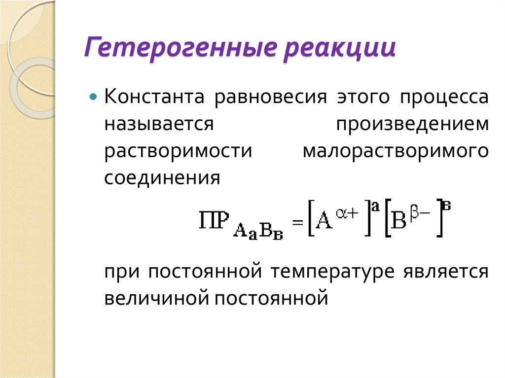 Скорость гетерогенной реакции