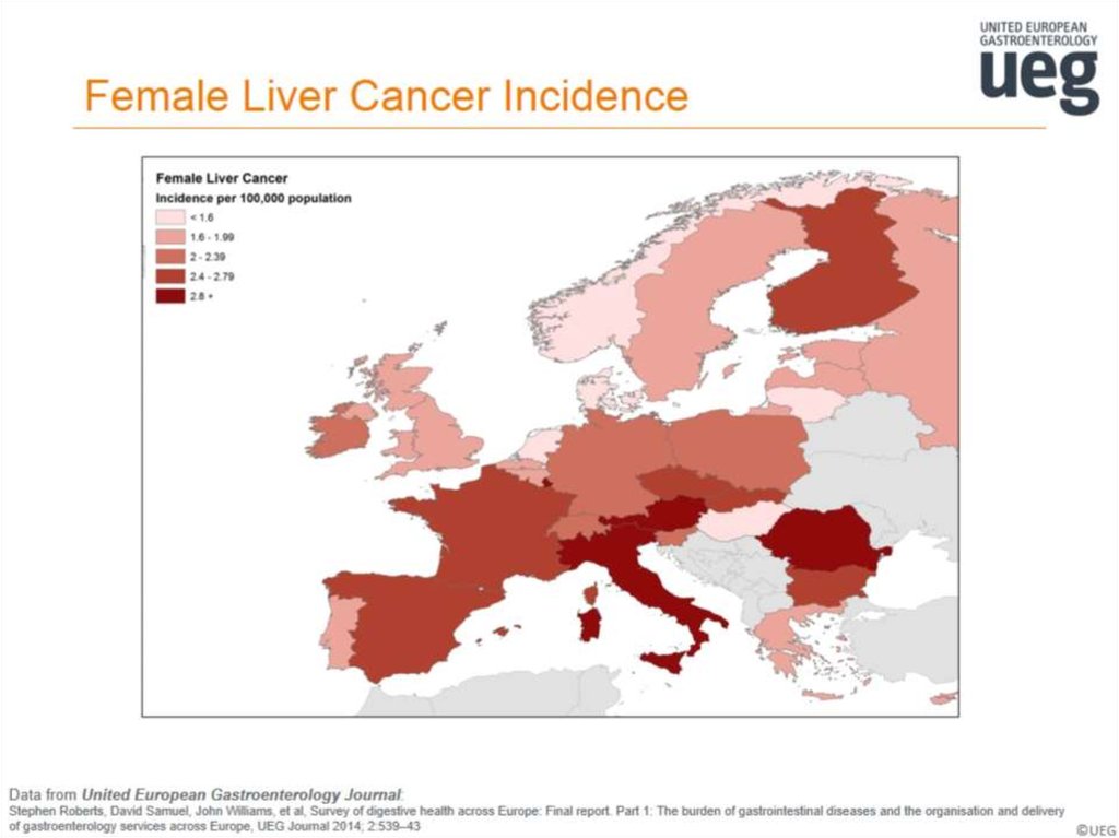Female Liver Cancer Incidence