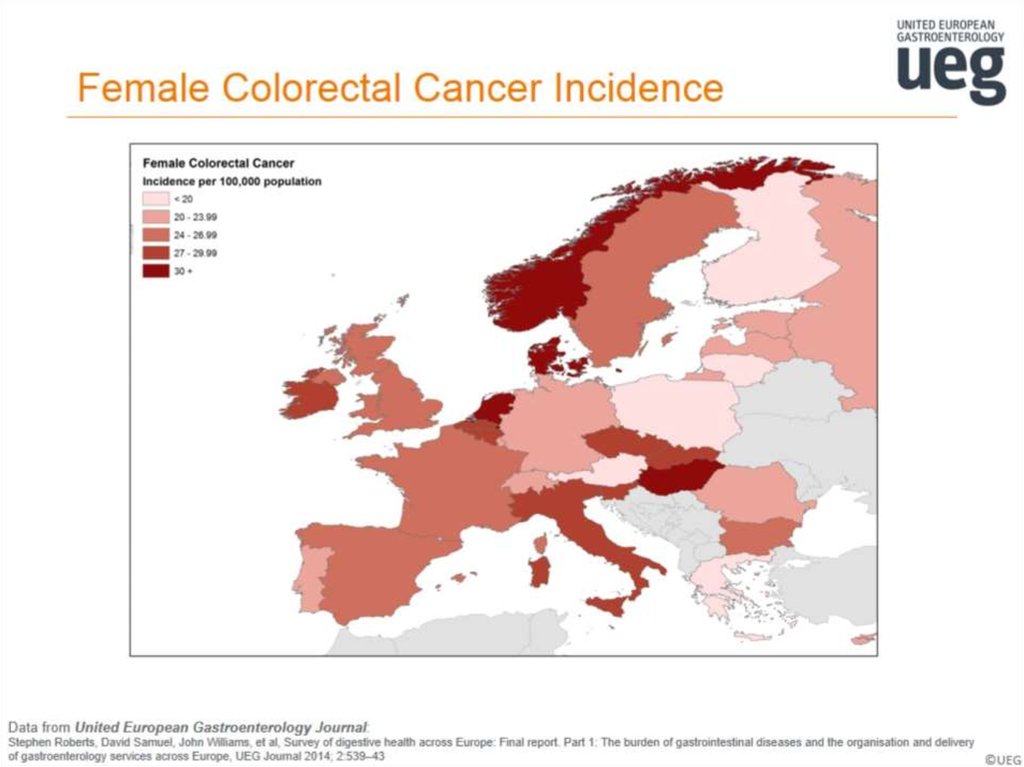 Female Colorectal Cancer Incidence
