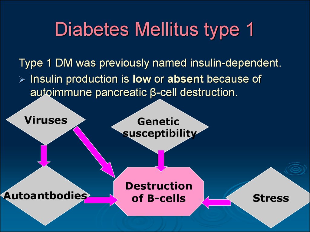 pathophysiology of type 1 diabetes mellitus ppt)