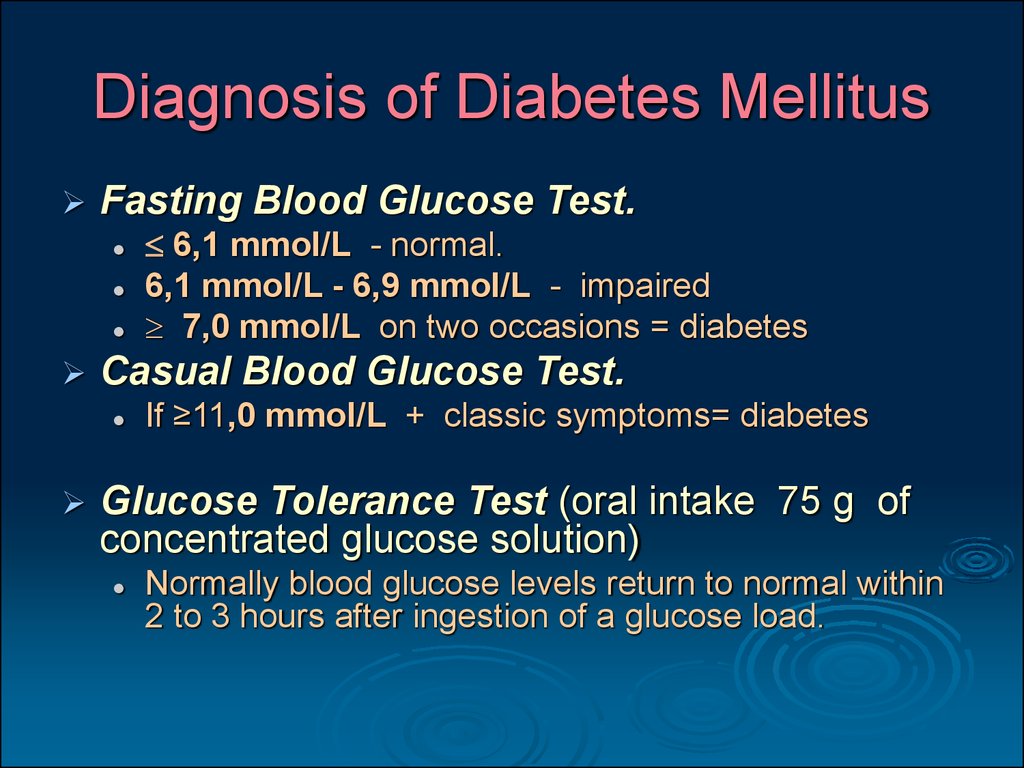 laboratory diagnosis of diabetes mellitus ppt