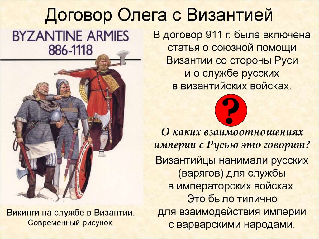 Договор Олега с Византией