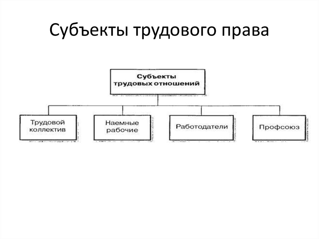 Как сторона трудового правоотношения физическое лицо юридическое лицо схема скайсмарт