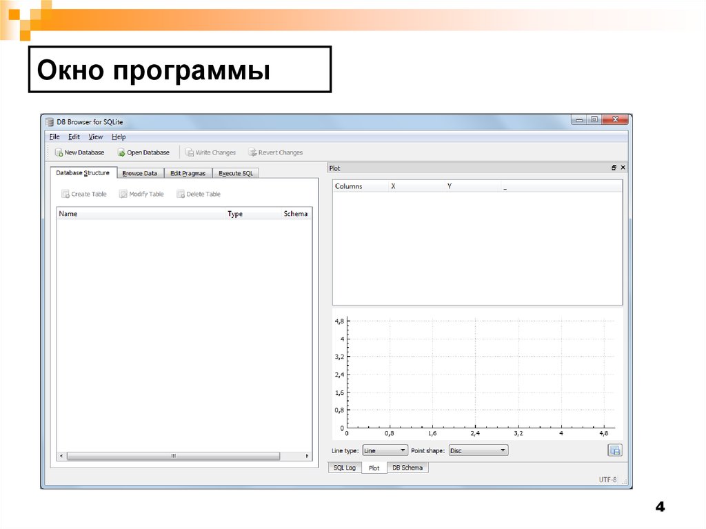 Sqlite manager. Окно программы. Разработка оконных приложений. SQLITE создать базу данных. Дело окно программы.