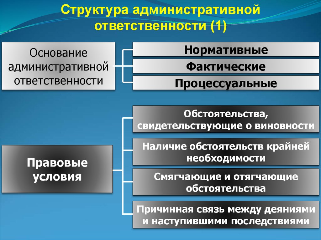 Понятие и особенности административной ответственности презентация