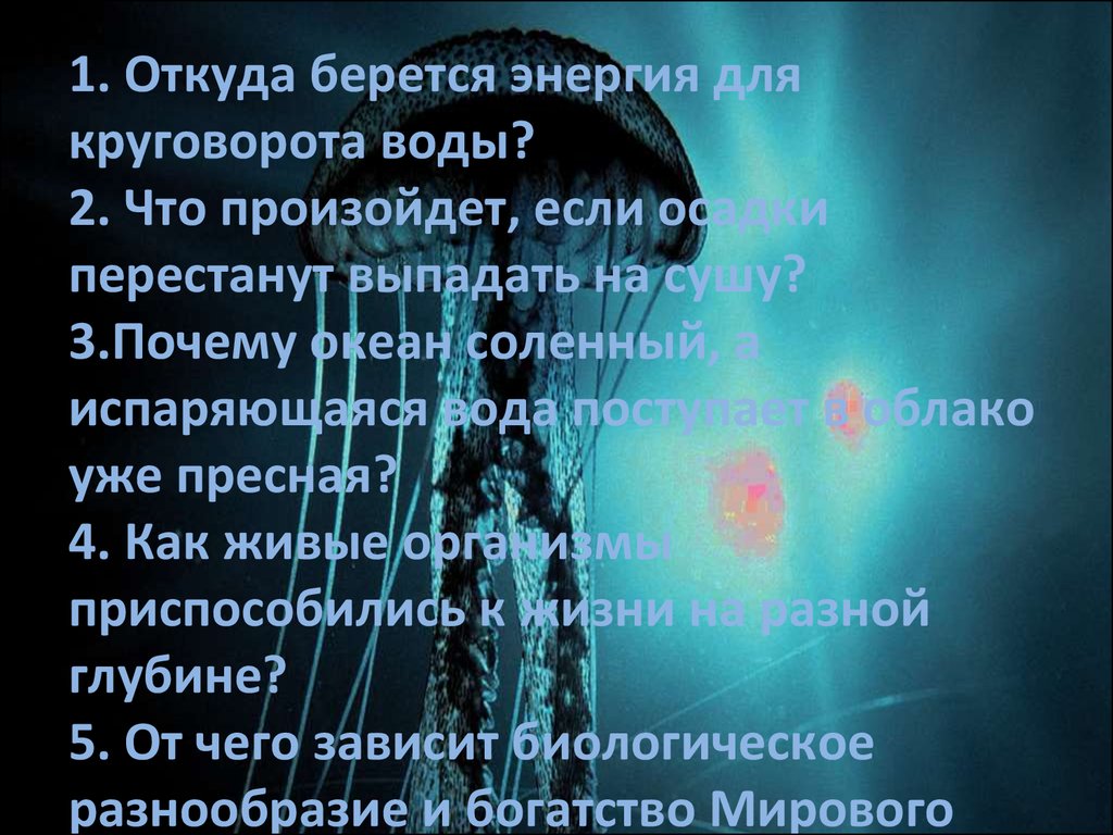 Откуда берется энергия