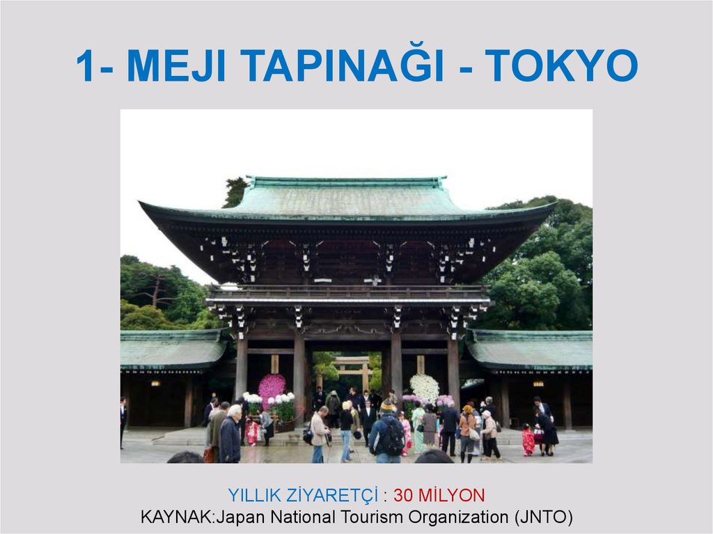 1- MEJI TAPINAĞI - TOKYO
