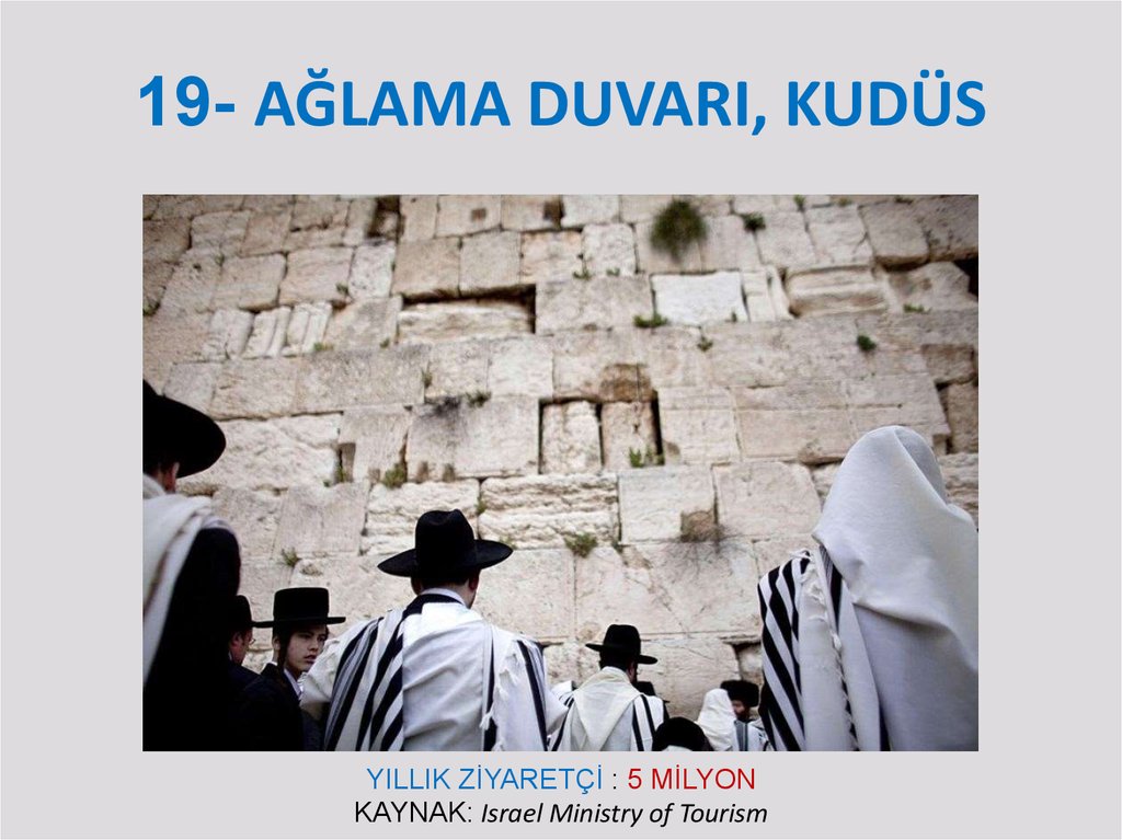 19- AĞLAMA DUVARI, KUDÜS
